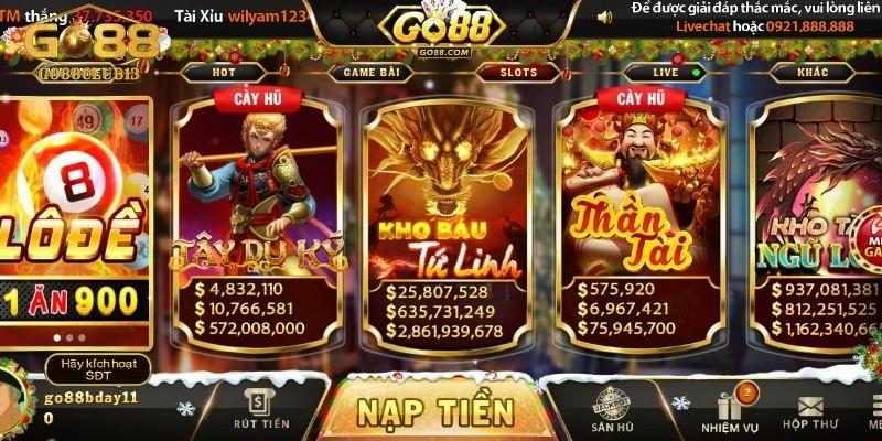 Tổng quan về game nổ hũ đổi thưởng kho báu tứ linh Go88