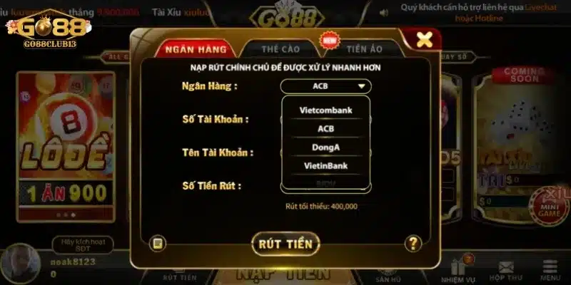 rút tiền go88