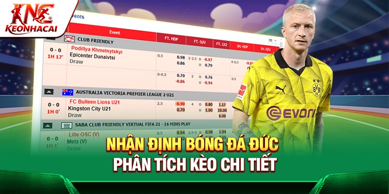 Nhận Định Bóng Đá Đức – Phân Tích Kèo Chi Tiết